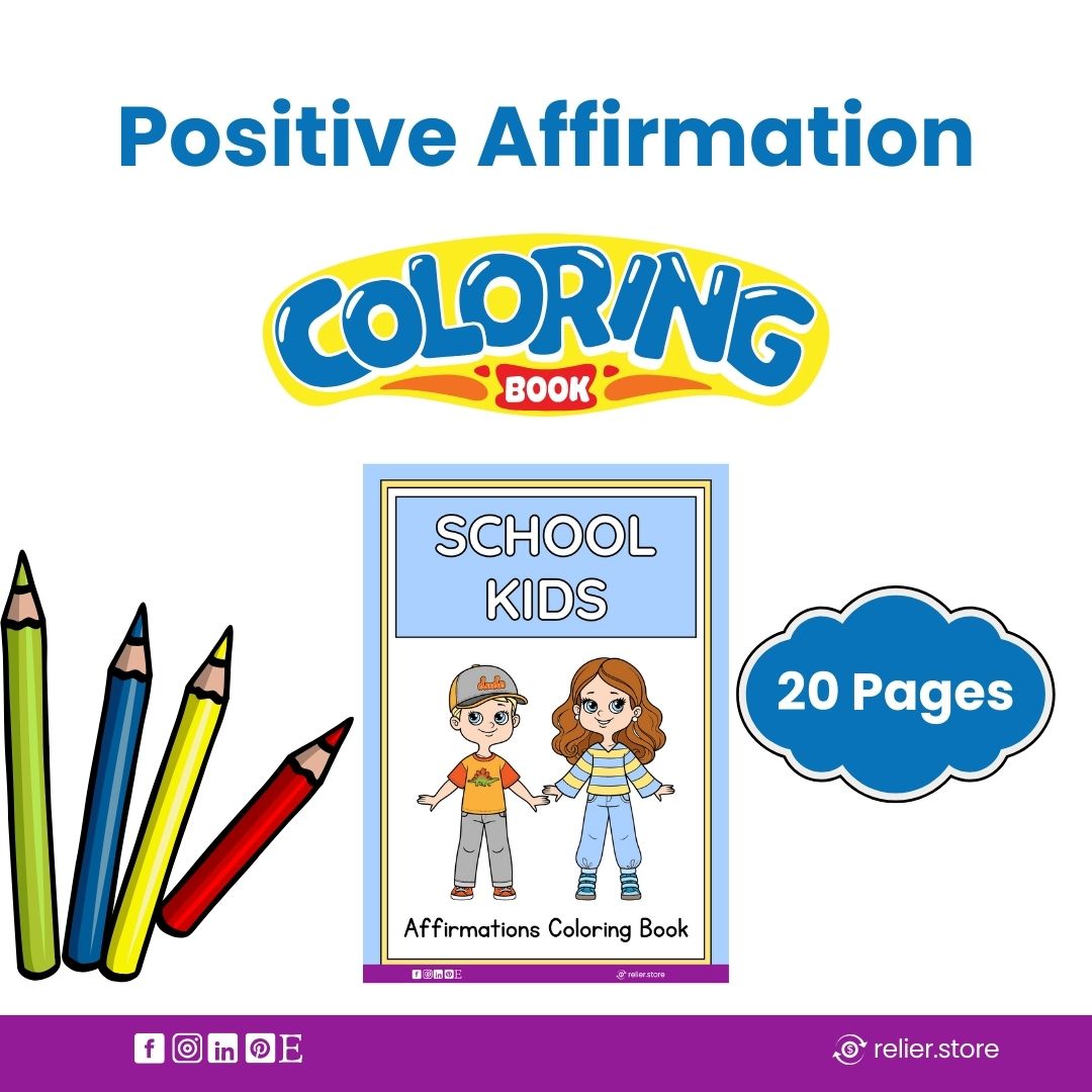 Positive Affirmations Coloring Book for Kids