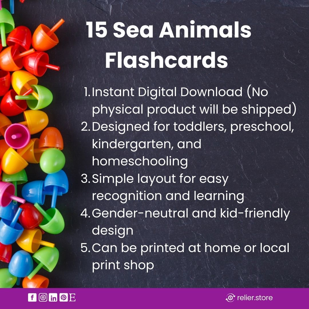 Sea Animal Flashcards