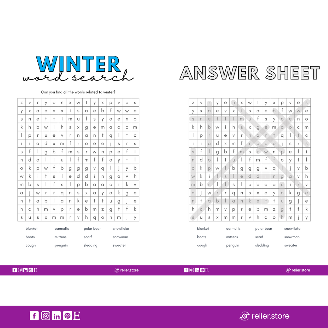 Word Search Worksheet